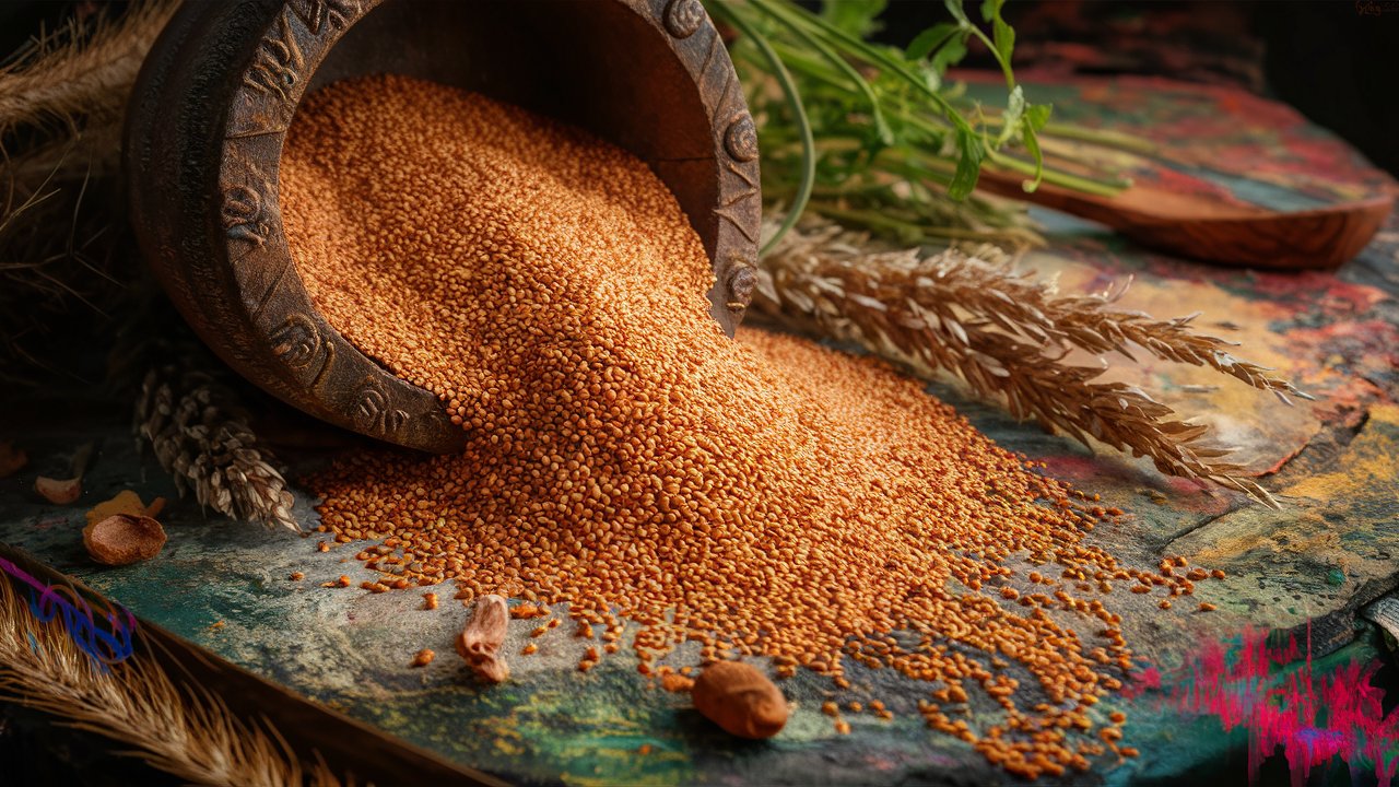 close-up image of Foxtail Millet