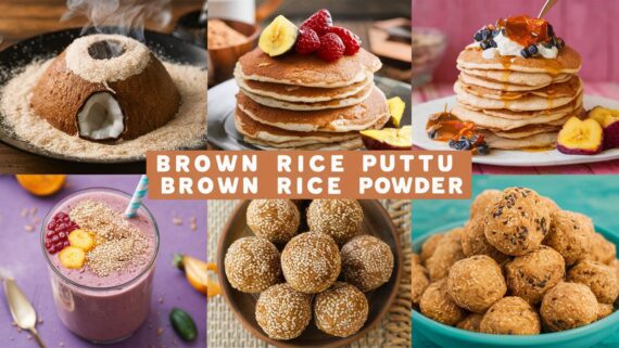 brown rice puttu powder in various culinary