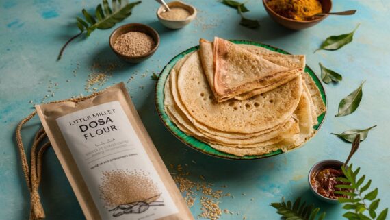 golden-brown Little Millet dosai