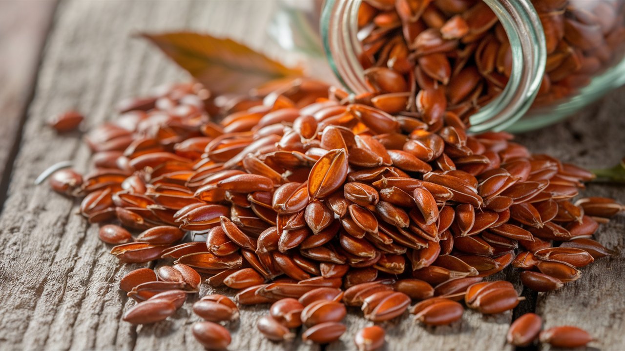 image of flax seeds